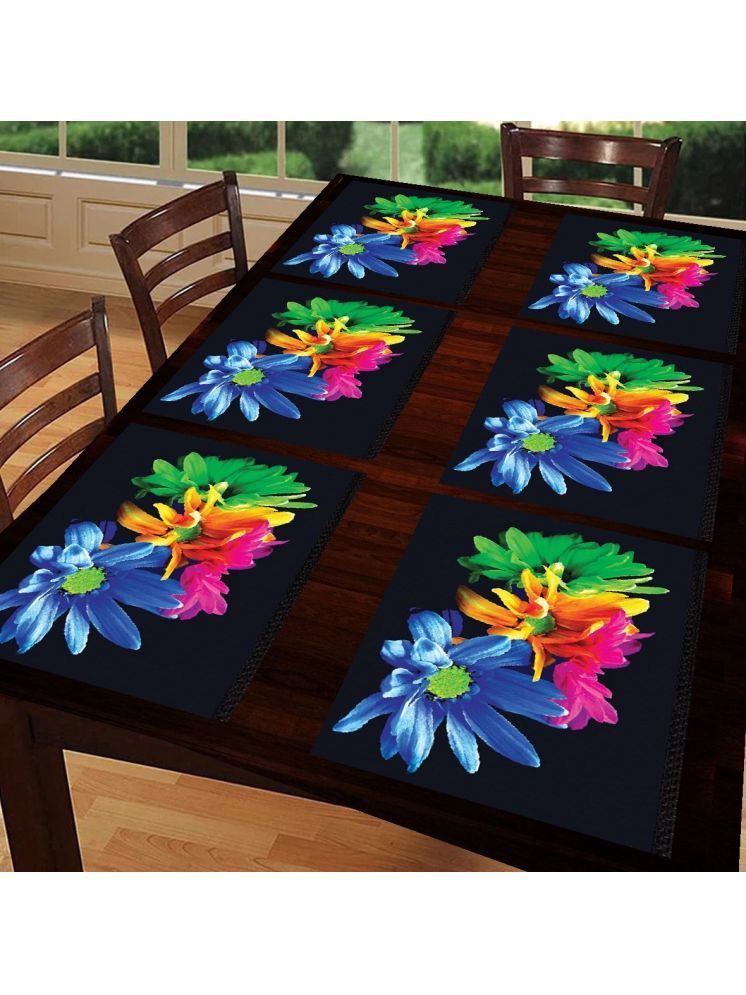     			Revexo PVC Solid Rectangle Table Mats ( 40 cm x 30 cm ) Pack of 1 - Multi