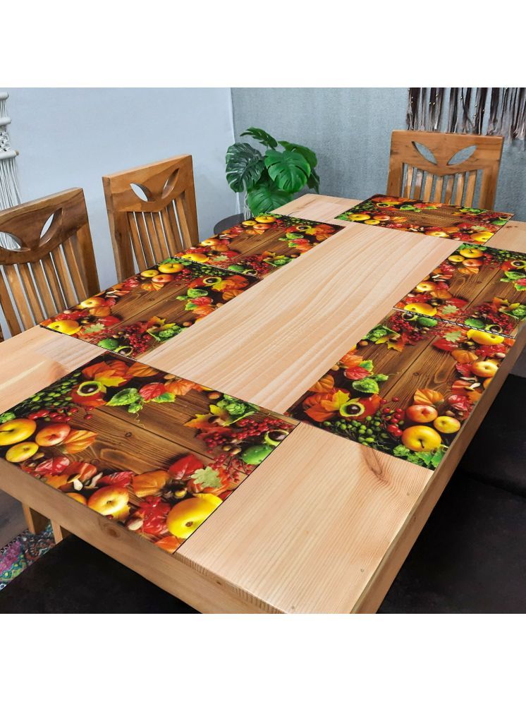     			Revexo PVC Solid Rectangle Table Mats ( 40 cm x 30 cm ) Pack of 1 - Multi