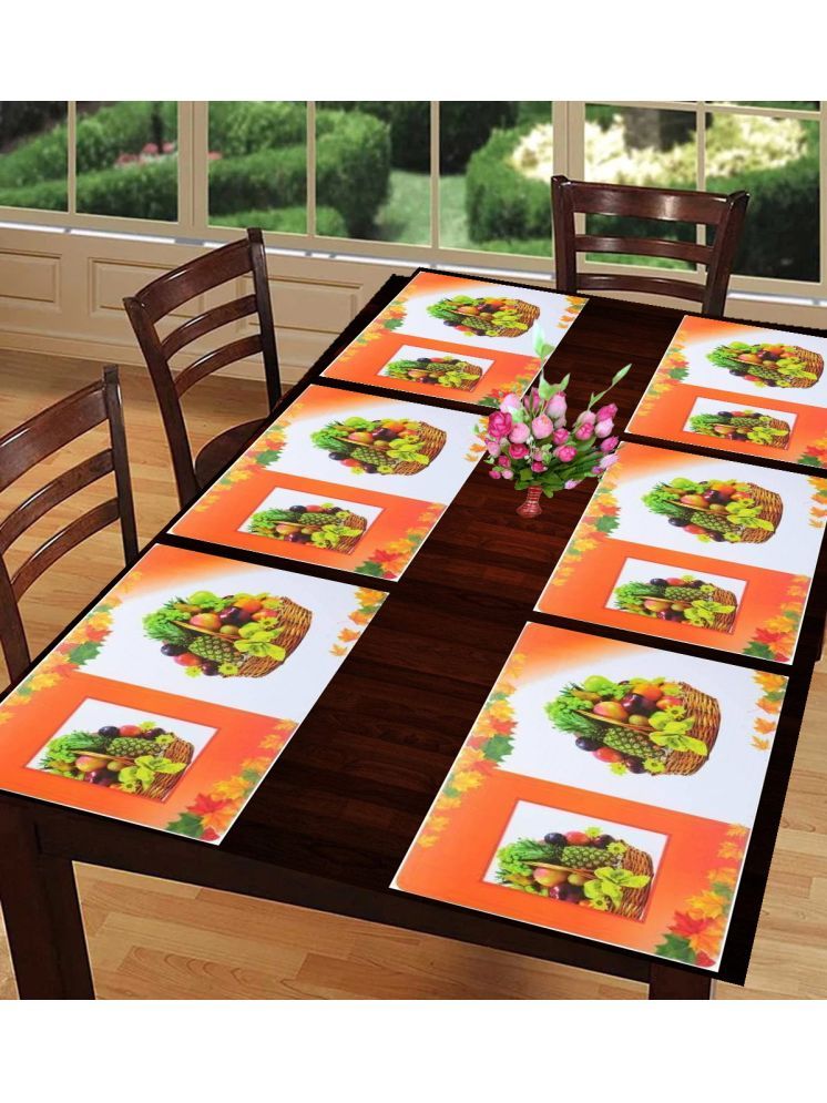     			Revexo PVC Solid Rectangle Table Mats ( 40 cm x 30 cm ) Pack of 1 - Multi