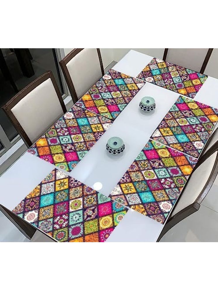     			Revexo PVC Solid Rectangle Table Mats ( 40 cm x 30 cm ) Pack of 1 - Multi