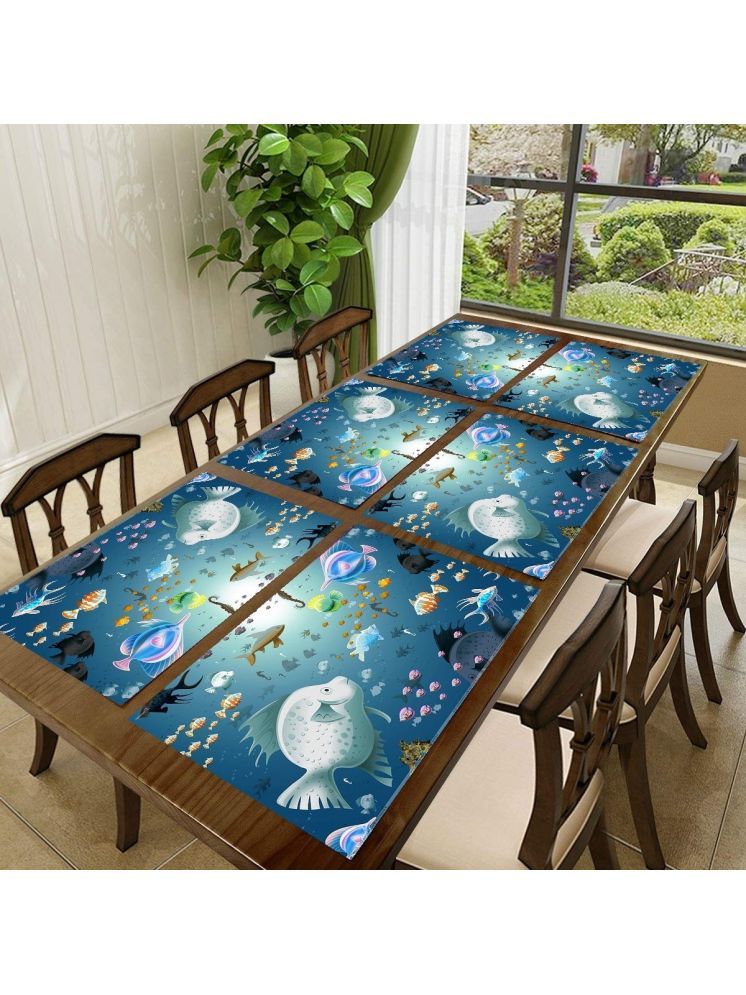     			Revexo PVC Solid Rectangle Table Mats ( 40 cm x 30 cm ) Pack of 1 - Multi