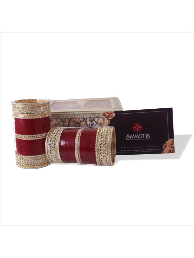     			SWASTIK ENTERPRISE Red Bridal Chura ( Pack of 1 )