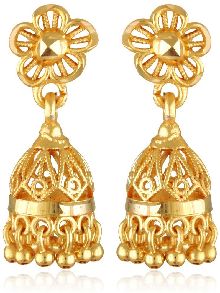     			VIVASTRI Gold Jhumki Earrings ( Pack of 1 )