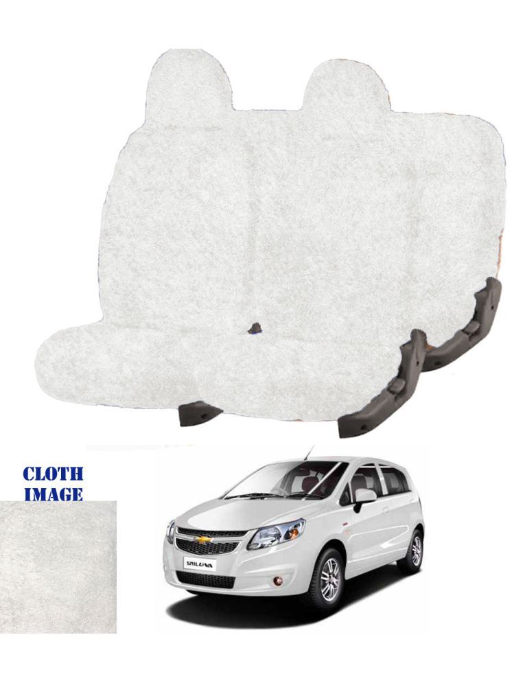     			Chevrolet Sail Hatchback White 5 Seater Car Seat Cover