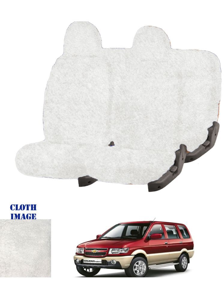     			Chevrolet Tavera White 10 Seater Car Seat Cover