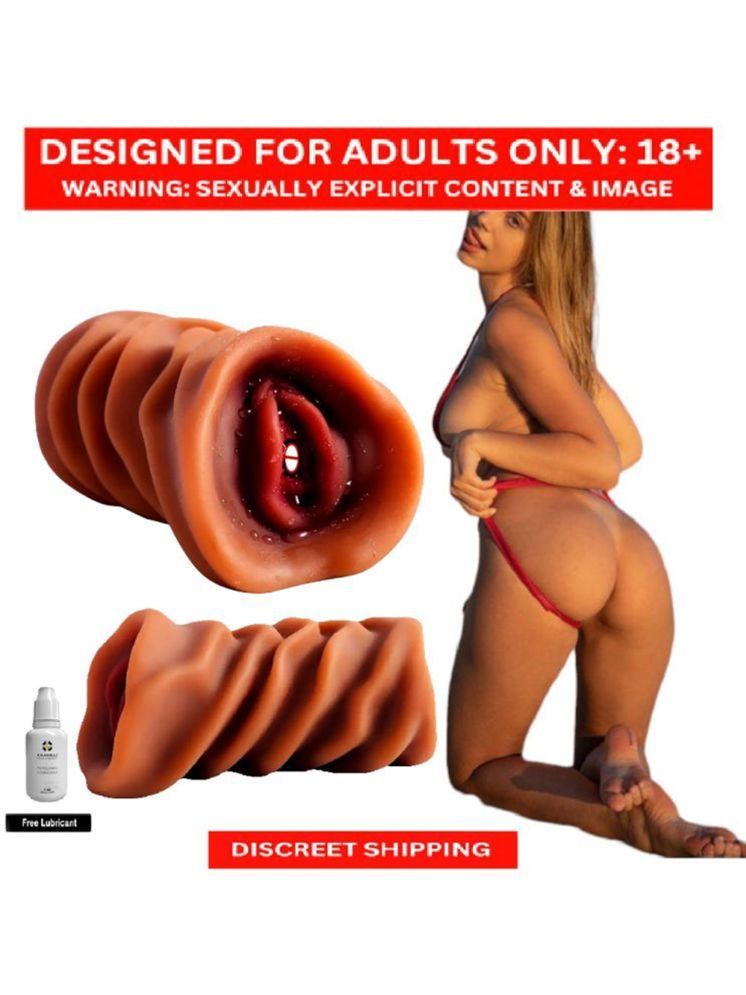     			Hand-held Chocolate Pocket Pussy Masturbaton silicon sexy toy low price silicon pussy for men masturbating Sex Toy