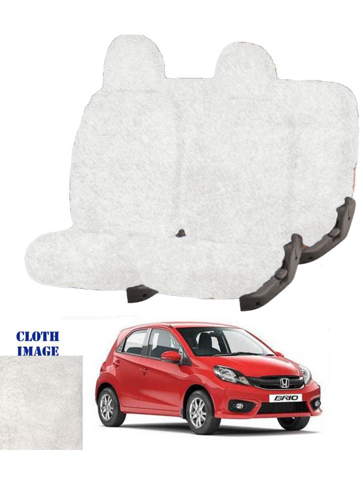     			Honda Brio White 5 Seater Car Seat Cover