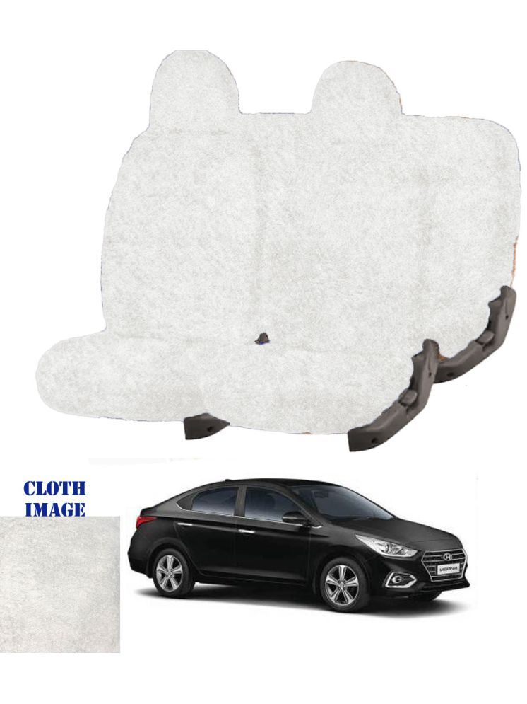     			Hyundai Verna White 5 Seater Car Seat Cover