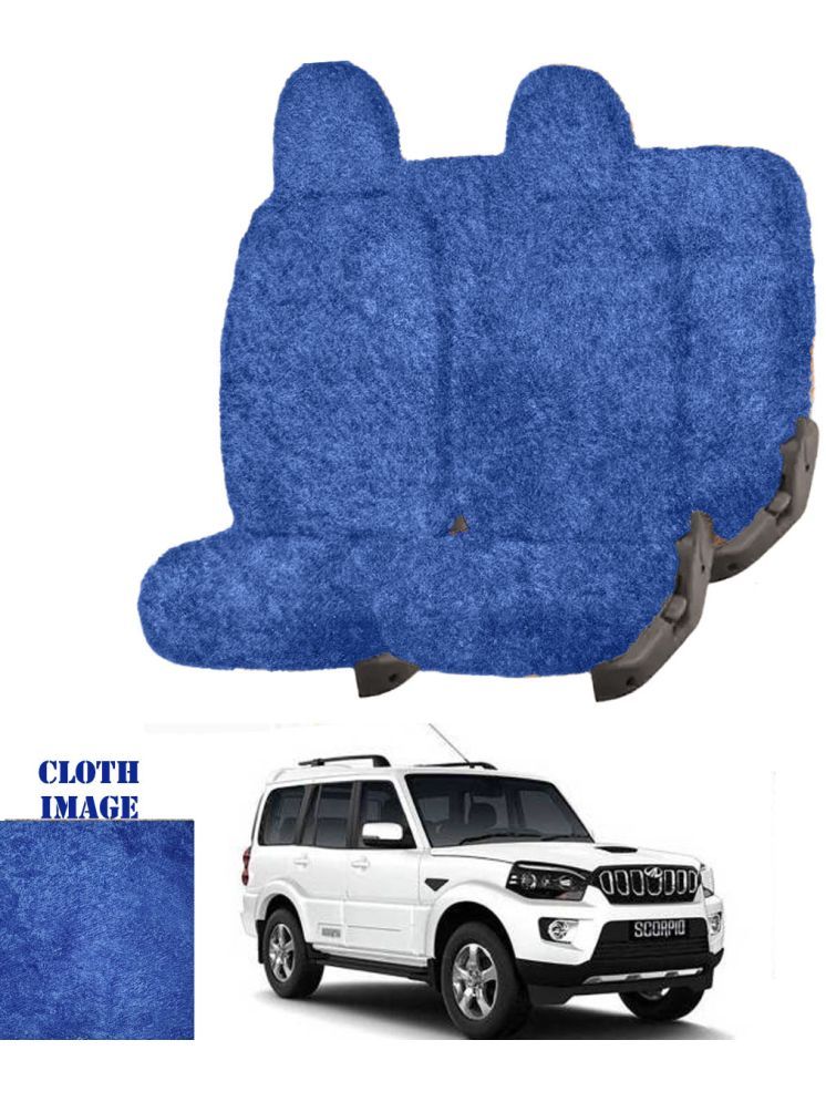     			Mahindra Scorpio Blue 7 Seater Car Seat Cover