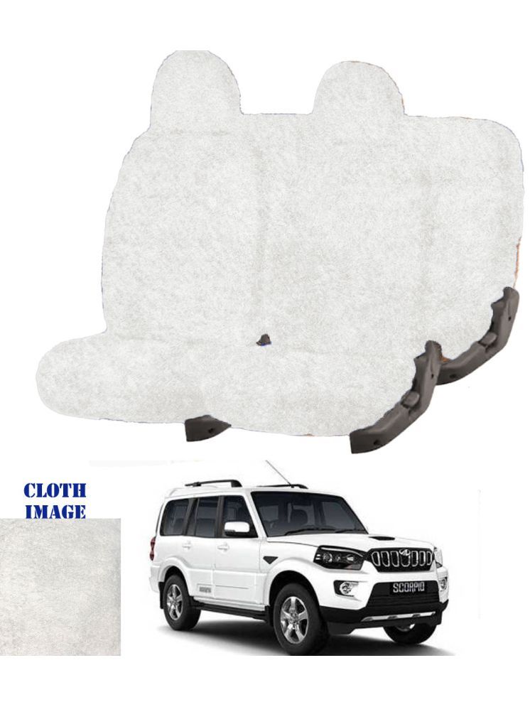     			Mahindra Scorpio White 7 Seater Car Seat Cover