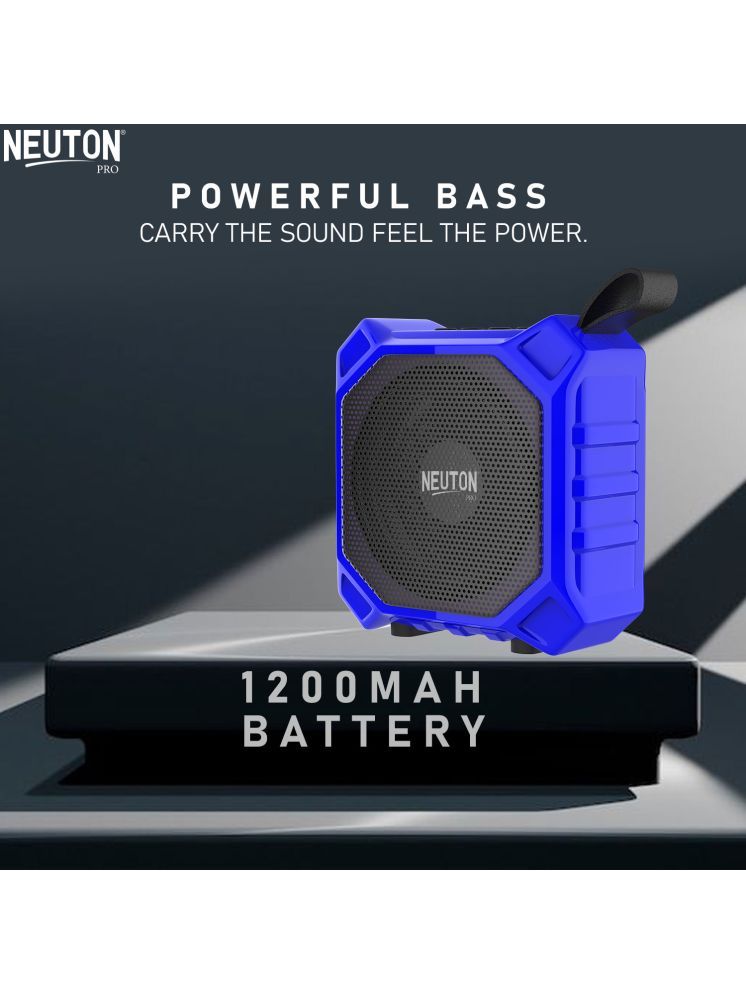     			NEUTON PRO BABY 8 W Bluetooth Speaker Bluetooth V 5.0 with 3D Bass Playback Time 6 hrs Blue