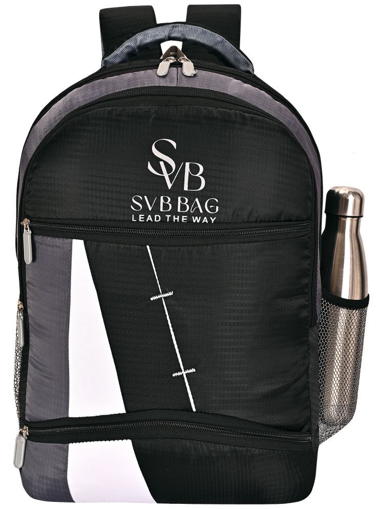     			SVB BAG Black Polyester Backpack ( 35 Ltrs )