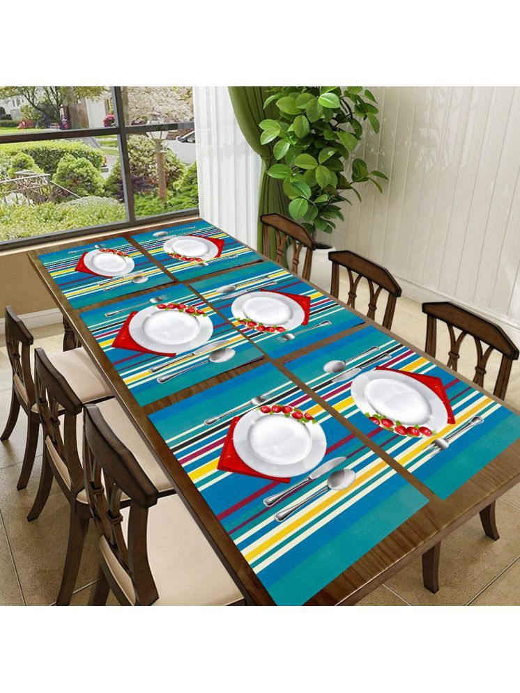     			Sanraksshan PVC Solid Rectangle Table Mats ( 40 cm x 30 cm ) Pack of 1 - Multi