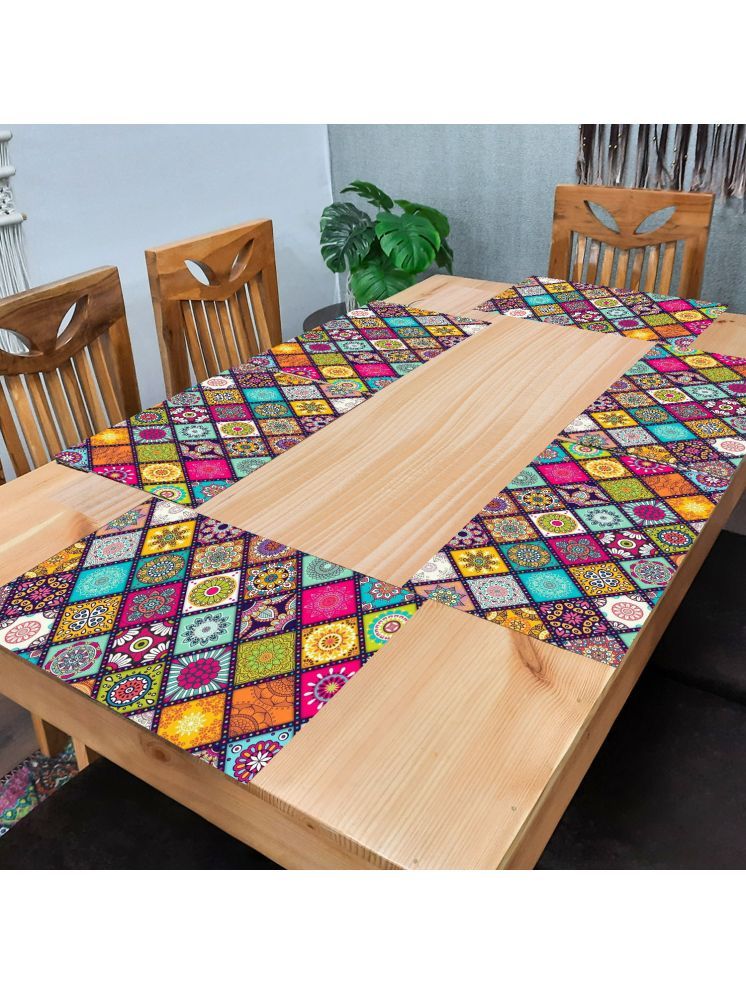     			Sanraksshan PVC Solid Rectangle Table Mats ( 40 cm x 30 cm ) Pack of 1 - Multi