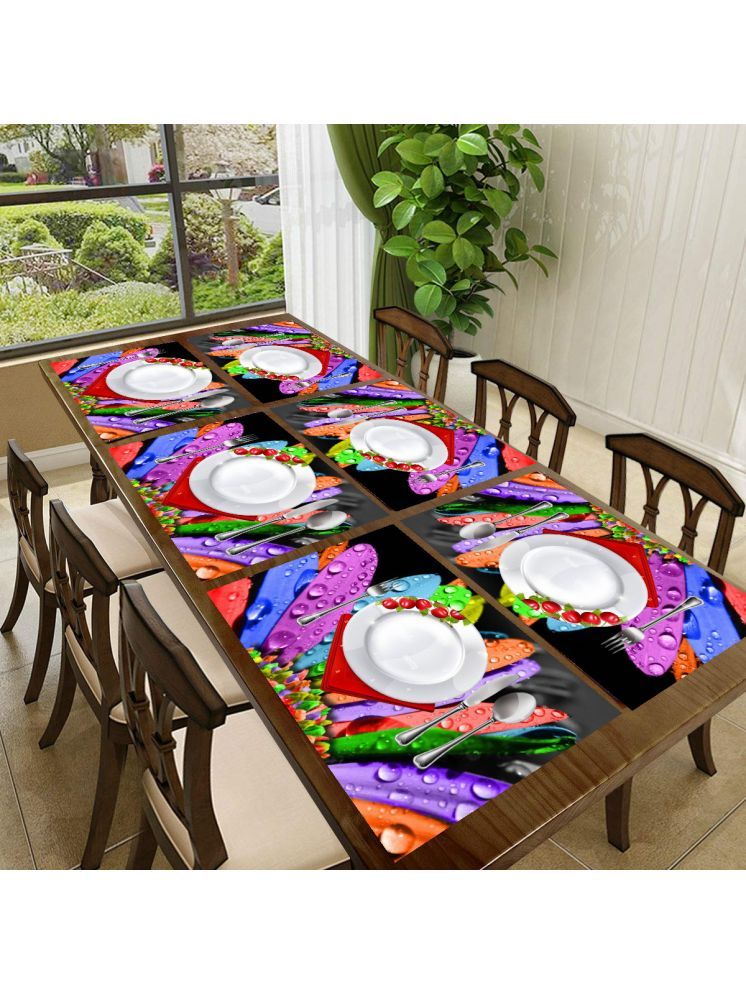     			Sanraksshan PVC Solid Rectangle Table Mats ( 40 cm x 30 cm ) Pack of 1 - Multi