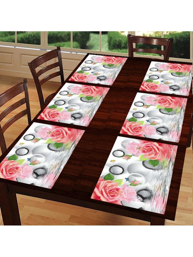     			Sanraksshan PVC Solid Rectangle Table Mats ( 40 cm x 30 cm ) Pack of 1 - Multi