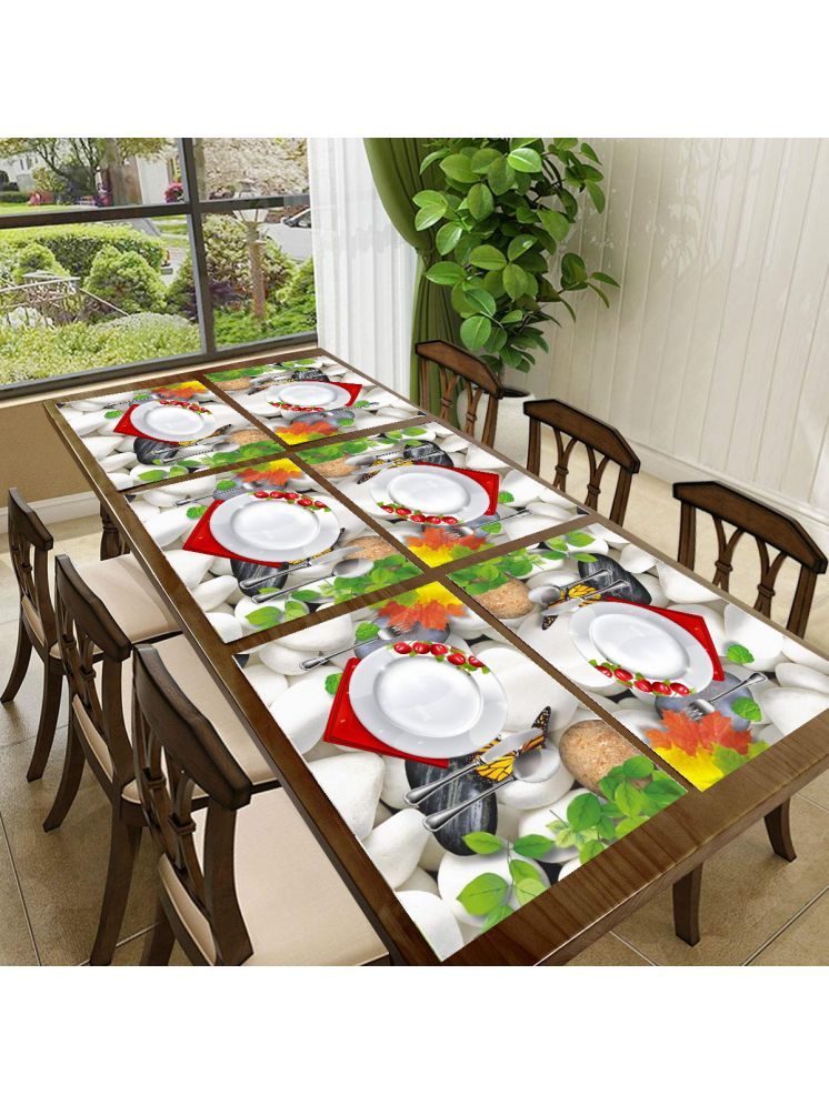     			Sanraksshan PVC Solid Rectangle Table Mats ( 40 cm x 30 cm ) Pack of 1 - Multi