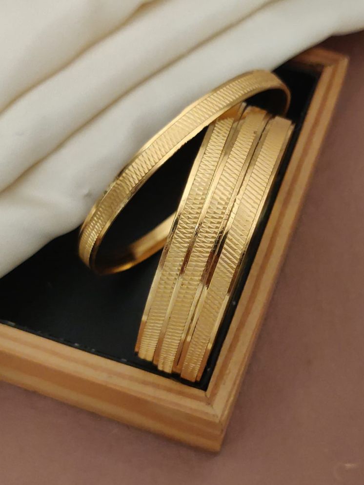     			Shivay Fashion Gold Bangle Set ( Pack of 2 )