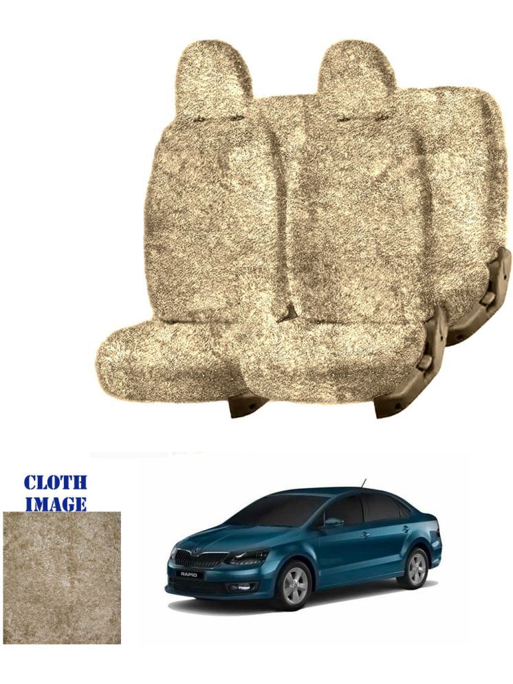     			Skoda Rapid Beige 5 Seater Car Seat Cover