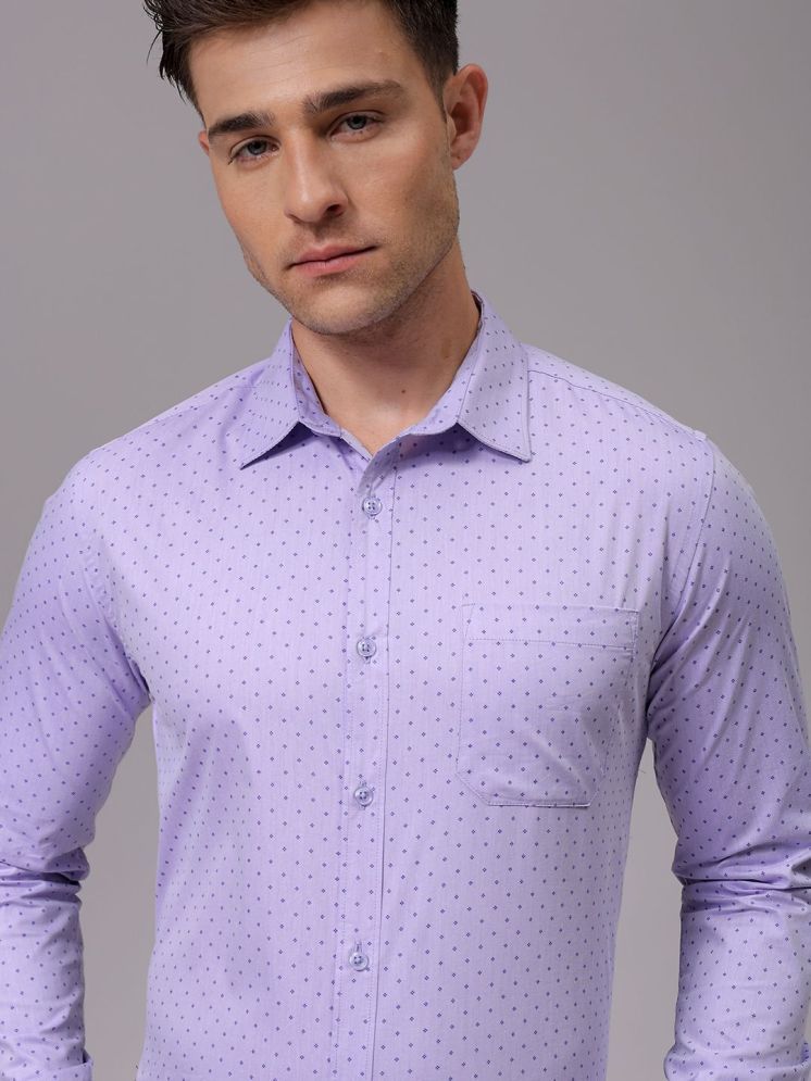     			The Indian Garage Co. Poly Cotton Slim Fit Full Sleeves Men's Formal Shirt - Purple ( Pack of 1 )