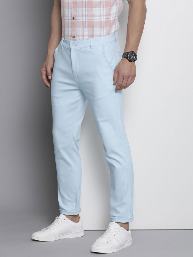     			The Indian Garage Co. Slim Flat Men's Chinos - Light Blue ( Pack of 1 )