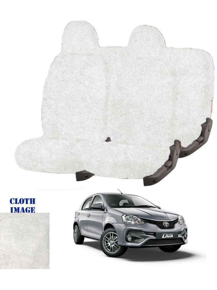     			Toyota Etios Liva White 5 Seater Car Seat Cover