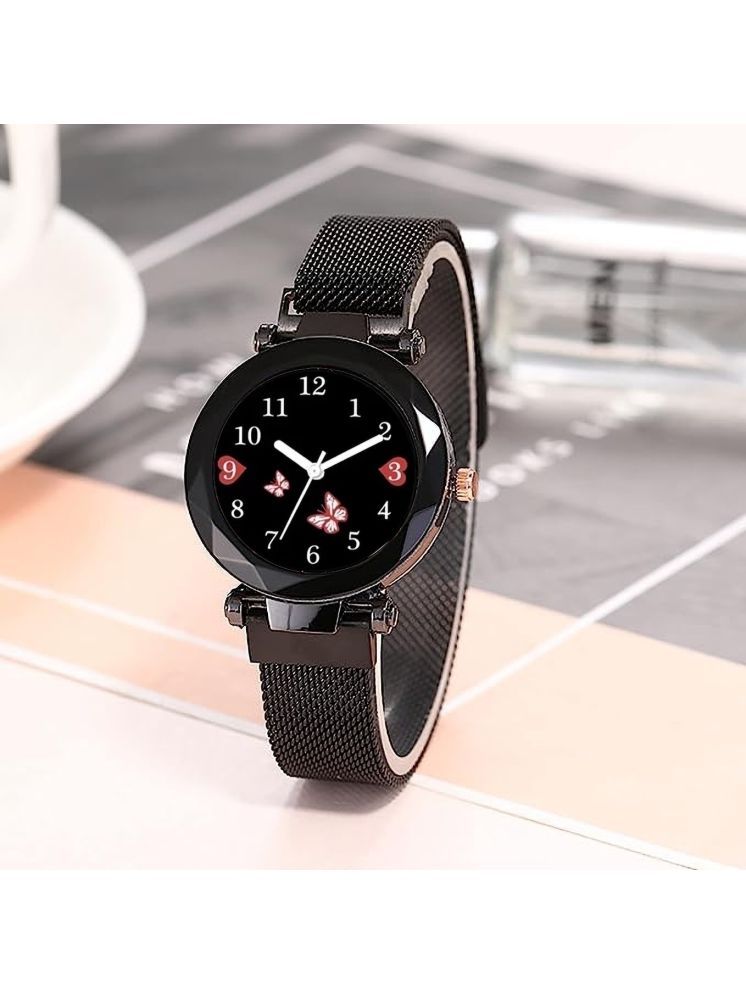     			Trex Black Fabric Analog Womens Watch