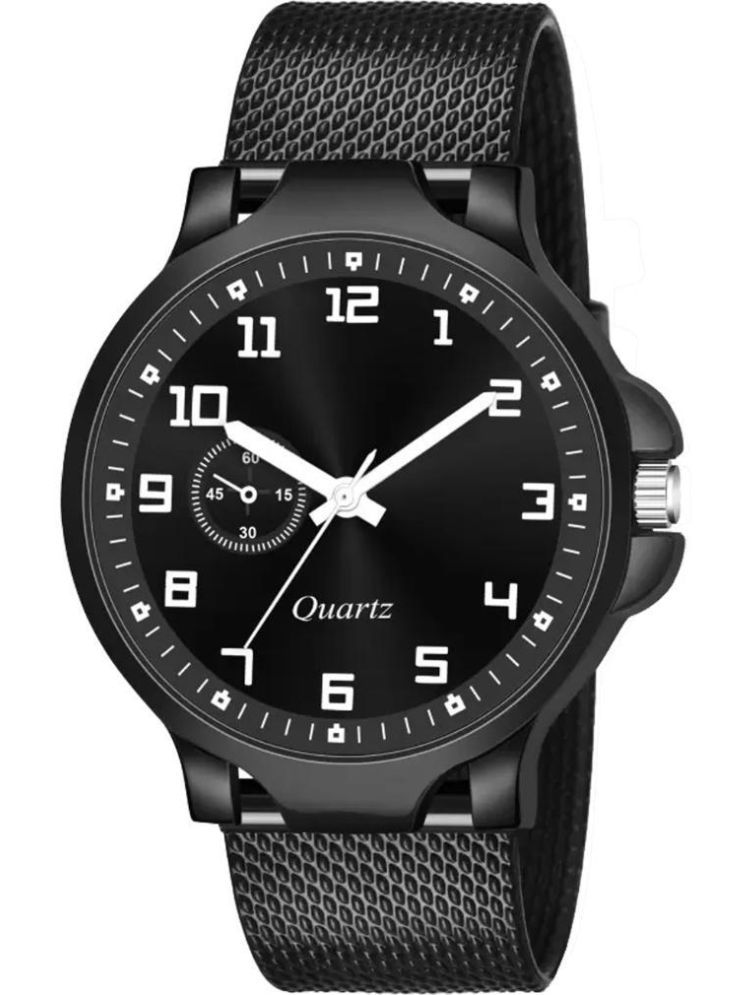     			Trex Black Silicon Analog Men's Watch