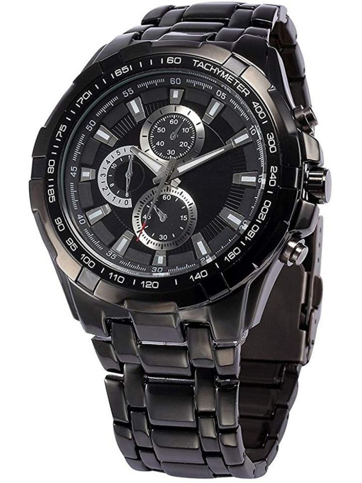     			Trex Black Stainless Steel Analog Men's Watch