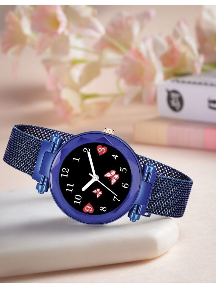     			Trex Blue Fabric Analog Womens Watch