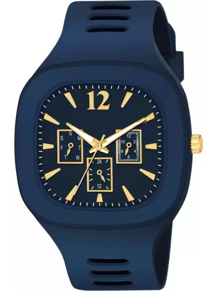     			Trex Blue Silicon Analog Men's Watch