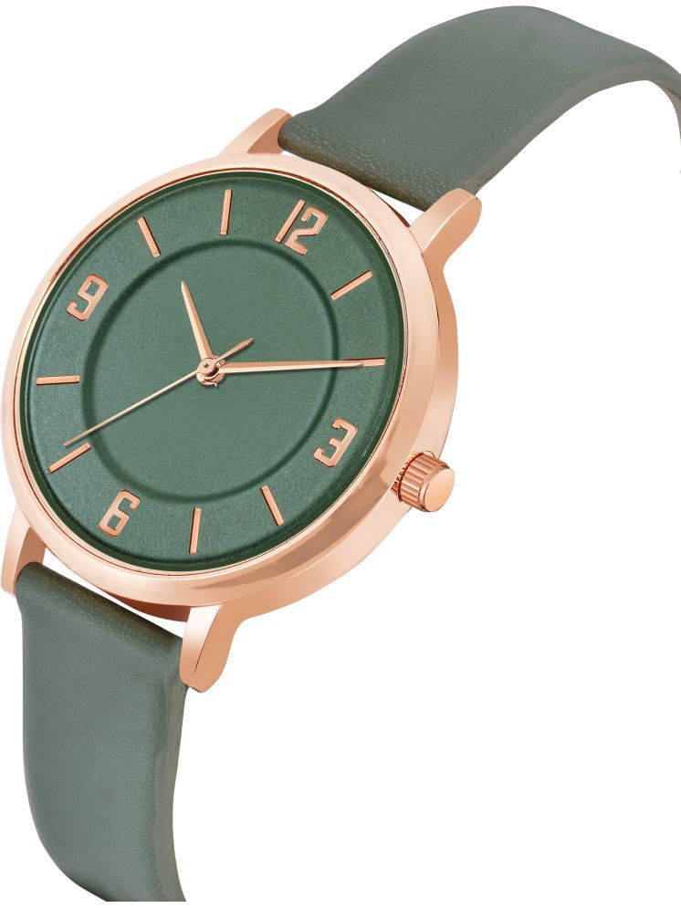     			Trex Green PU Analog Men's Watch