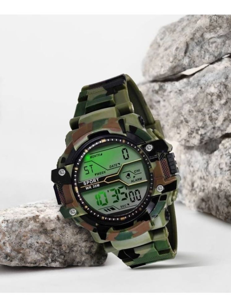     			Trex Multicolor Silicon Digital Men's Watch