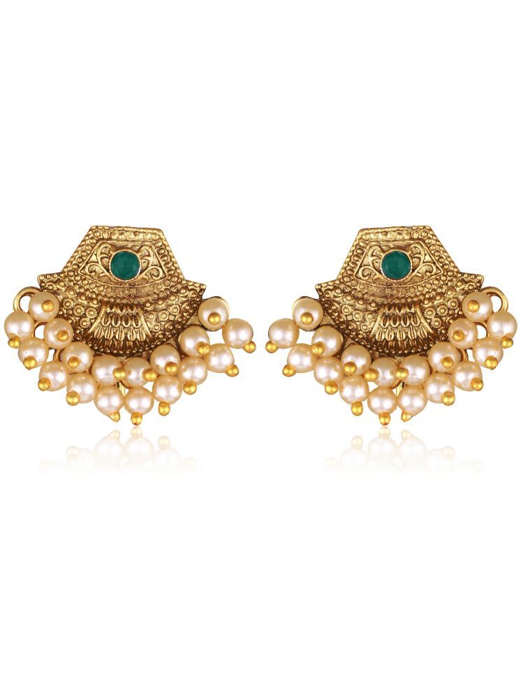     			Vighnaharta Green Chandbalis Earrings ( Pack of 1 )