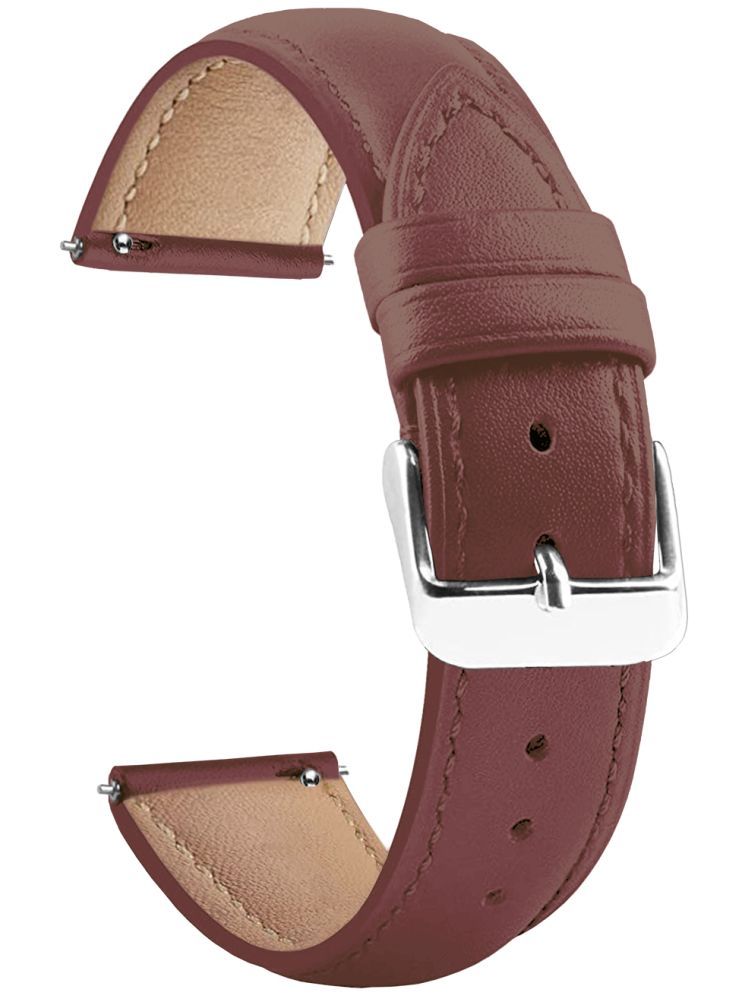     			ACM Watch Strap Leather Belt 22mm compatible with Acwo Fwit Go On Smartwatch Casual Classic Band Brown