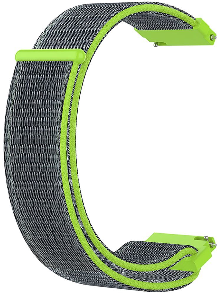     			ACM Watch Strap Nylon Soft 22mm compatible with Timex Smart Progen Smartwatch Sports Band Neon Green