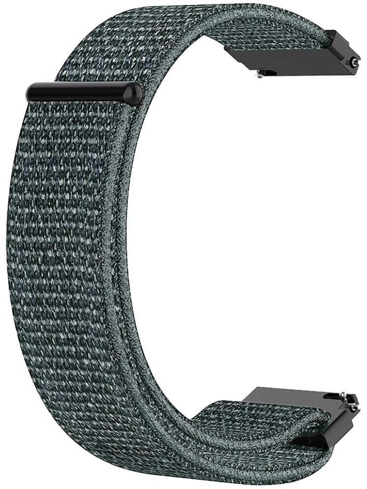     			ACM Watch Strap Nylon Soft 22mm compatible with Timex Calling Ace Smartwatch Sports Band Grey