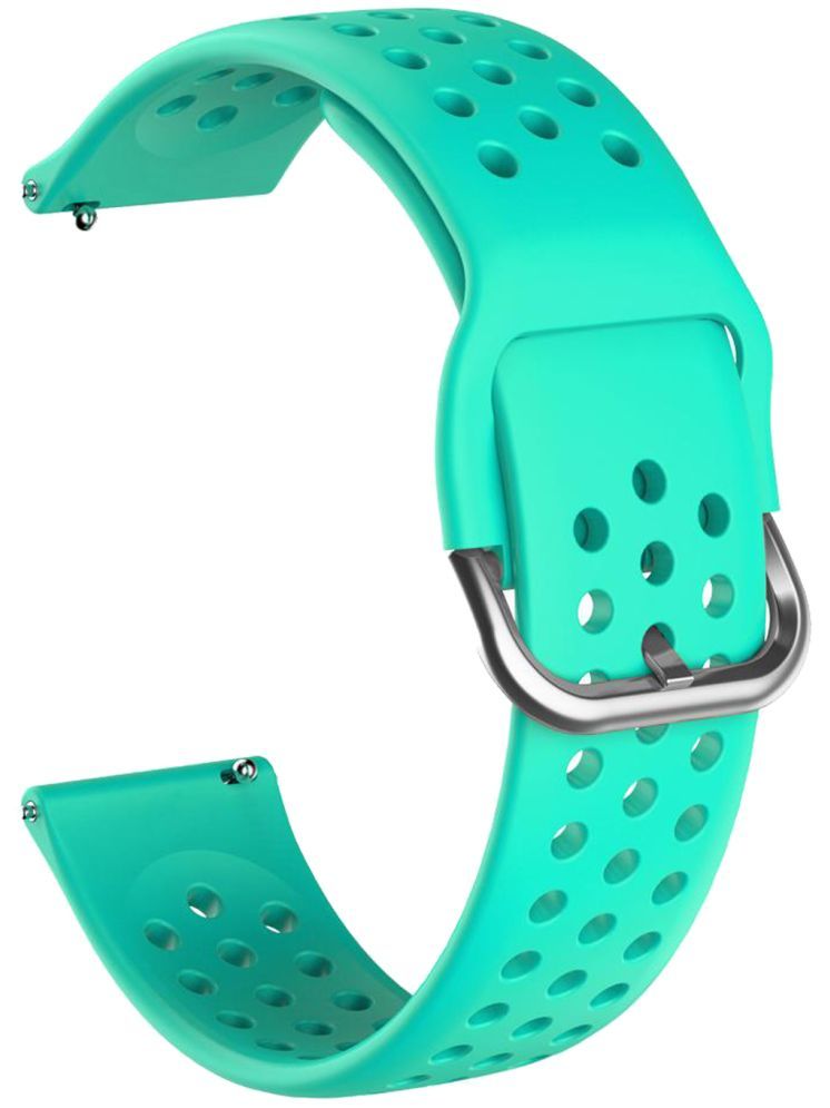     			ACM Watch Strap Silicone Belt 22mm compatible with Boat Lunar Pro Smartwatch Breatheable Dot Band Turquoise