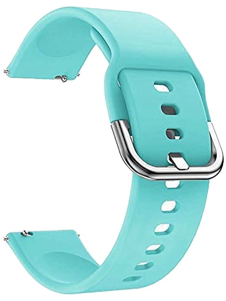     			ACM Watch Strap Silicone Belt 22mm compatible with Acwo Fwit Go-On Ultra Smartwatch Sports Hook Band Light Blue