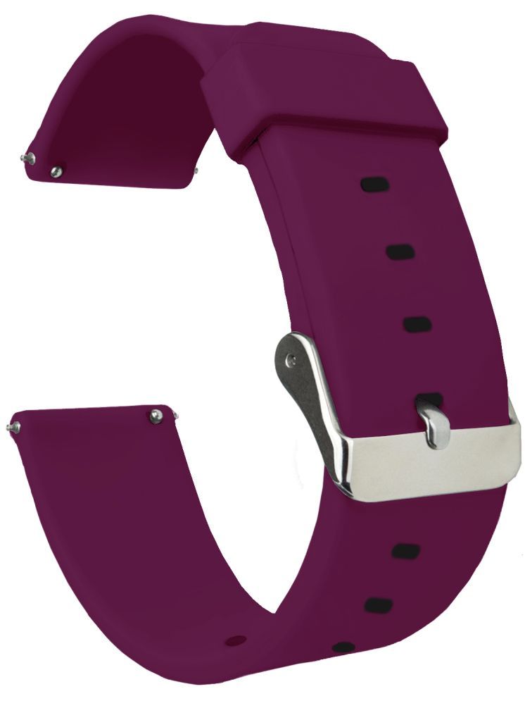     			ACM Watch Strap Silicone Belt 22mm compatible with Timex Iconnect Go Plus Smartwatch Casual Classic Band Purple