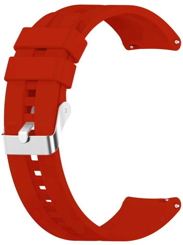     			ACM Watch Strap Silicone Belt 22mm compatible with Acwo Fwit 007 Smartwatch Classic Band Red