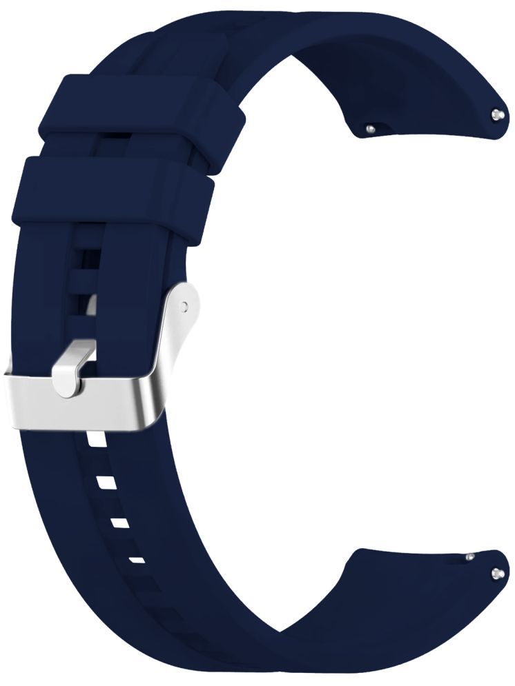     			ACM Watch Strap Silicone Belt 22mm compatible with Acwo Fwit Sx Smartwatch Classic Band Dark Blue