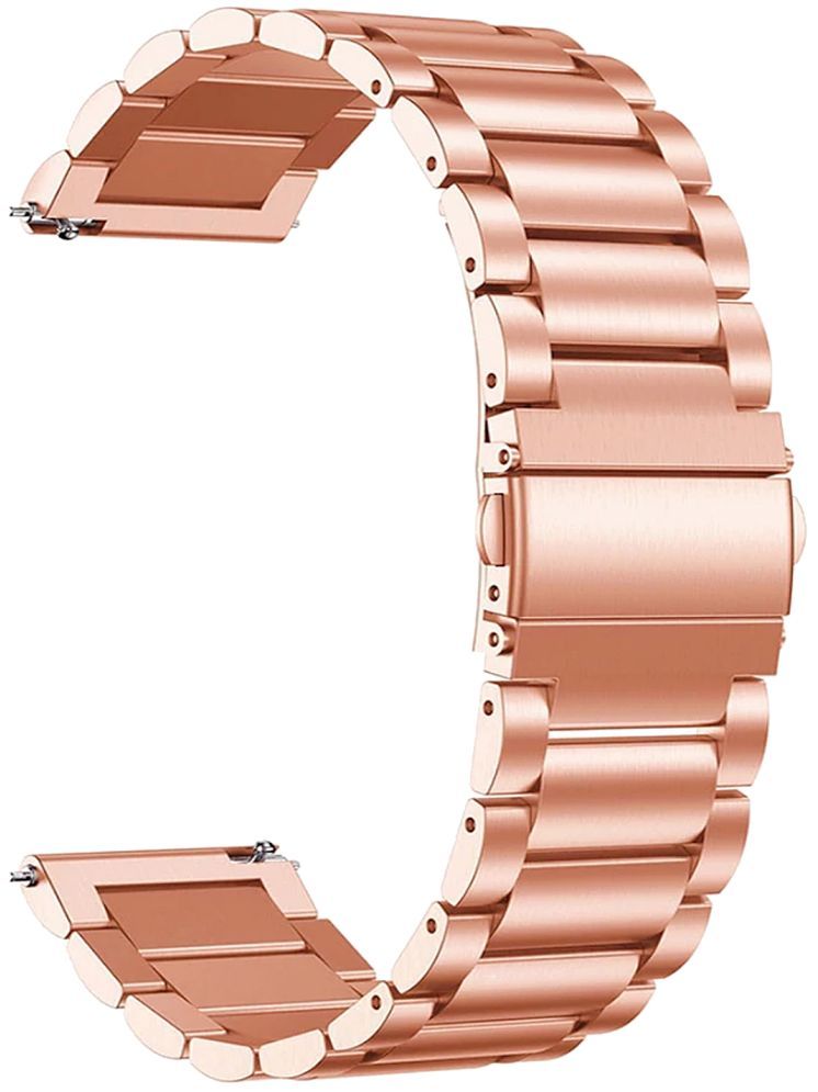     			ACM Watch Strap Stainless Steel Metal 22mm compatible with Cellecor E4 Edge Smartwatch Belt Luxury Band Rose Gold