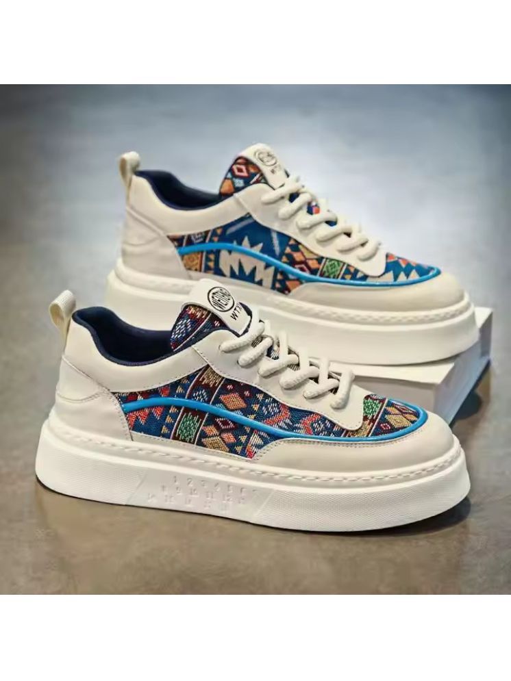     			Akiko Aesthetic Prints Blue Men's Sneakers