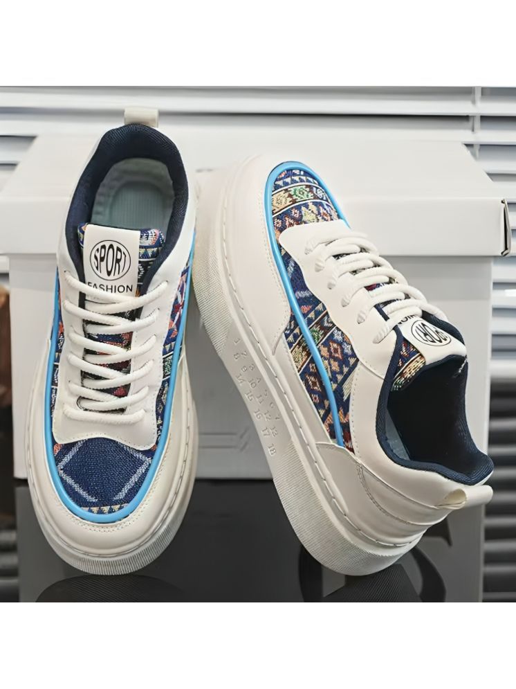     			Akiko Aesthetic Prints Blue Men's Sneakers