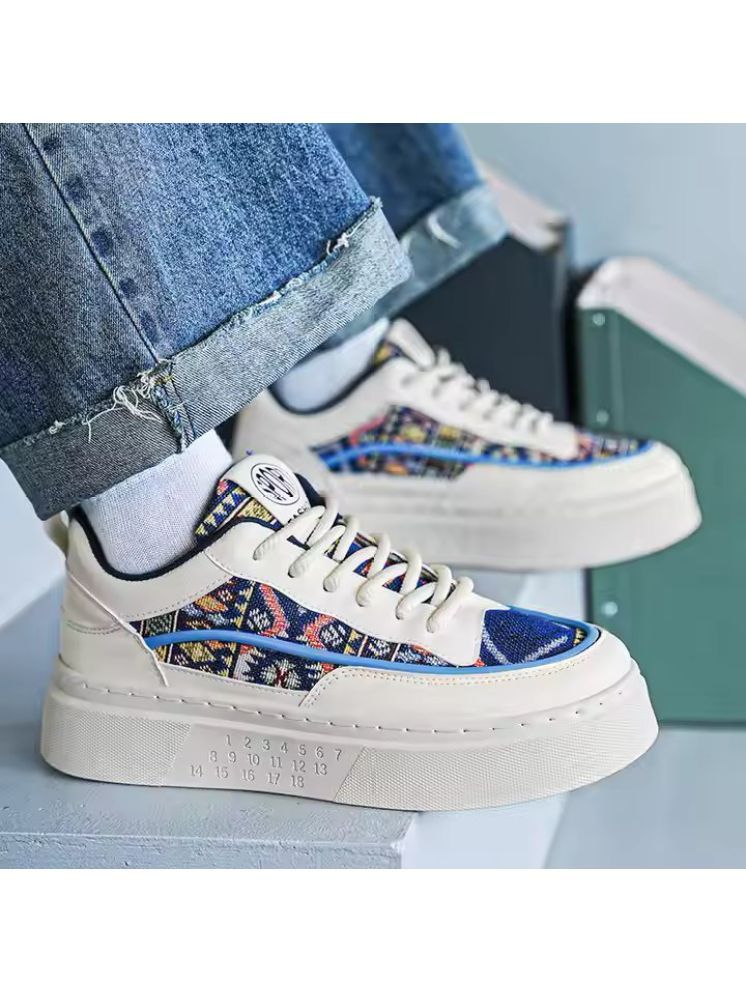     			Akiko Aesthetic Prints Blue Men's Sneakers