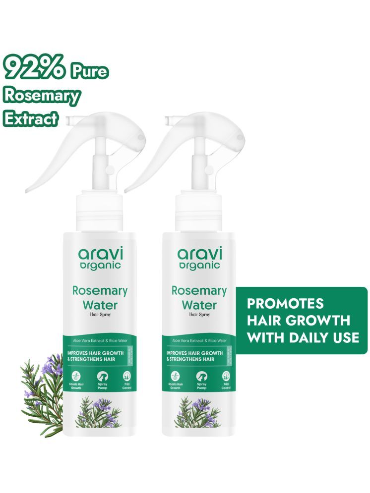     			Aravi Organic Rosemary Water For Hair Growth Hair Sprays 200 mL Pack of 2