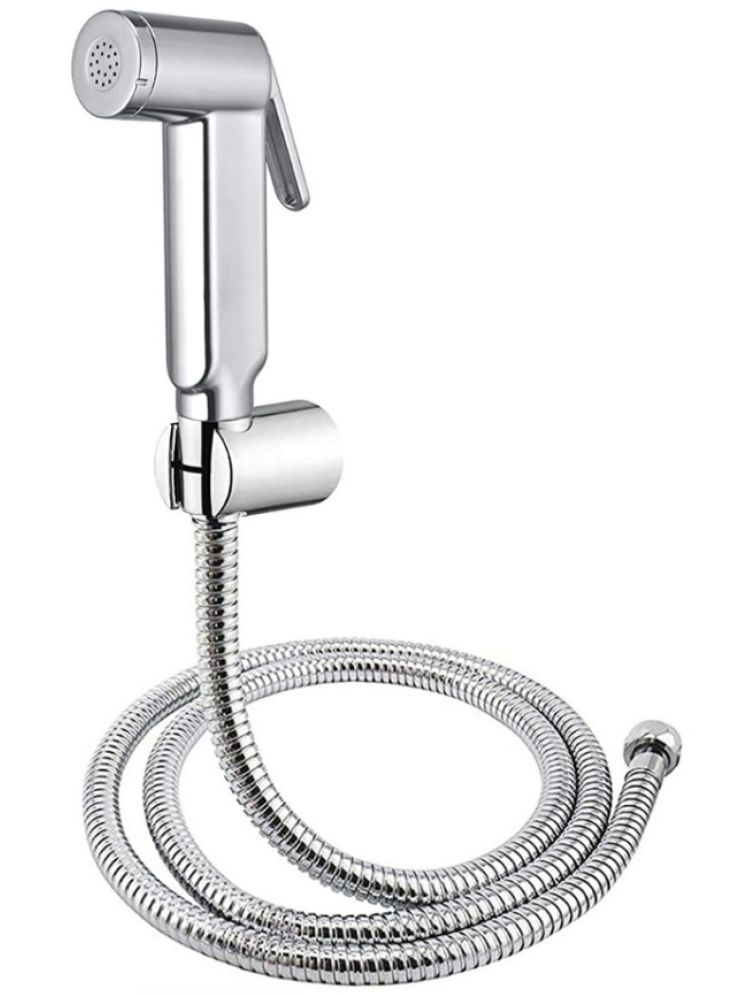     			BATHONIX Silver Marc Health Faucet with 1m Hose Pipe & Hook Plastic(ABS) Health Faucet (Water Sprayer)