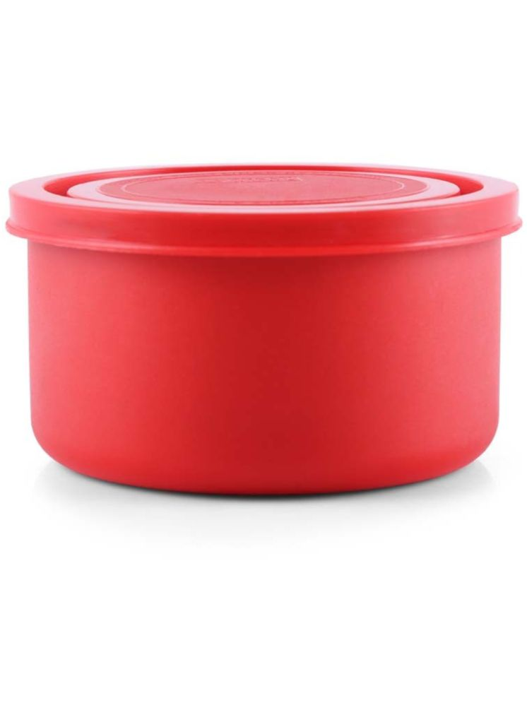     			Dream Home Alexa Microwavesafe Steel Red Food Container ( Set of 1 )