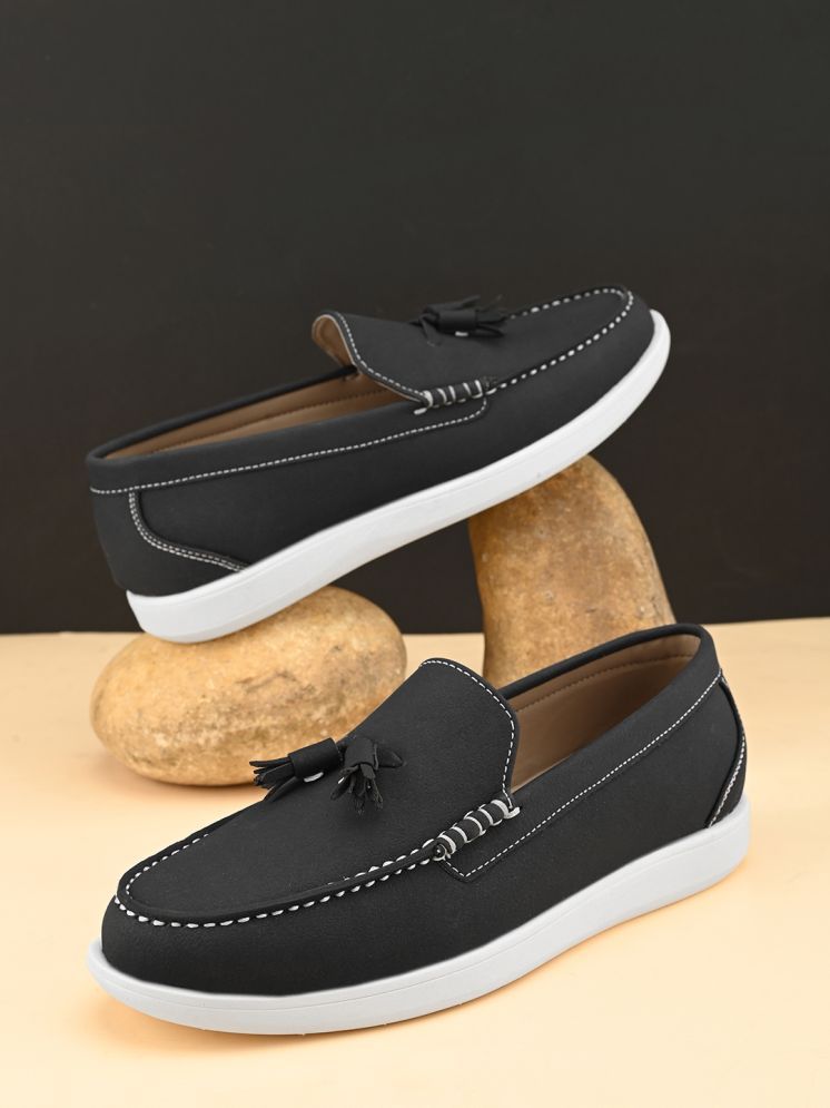     			Fentacia Black Men's Slip On Formal Shoes